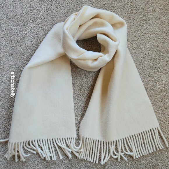NWOT {LUXURY} Wool Cashmere Scarf Thick Soft *AMAZING* - Picture 4 of 17